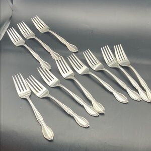 1959 WM Rogers Silver plated Salad Forks replacement flatware Moonlight Always